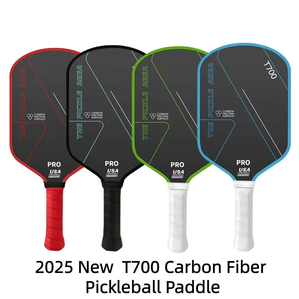 

2025 New Pickleball Paddles 16mm T700 Carbon Fiber Face Honeycomb Core Lightweight Professional Paddle for Tournament & Training