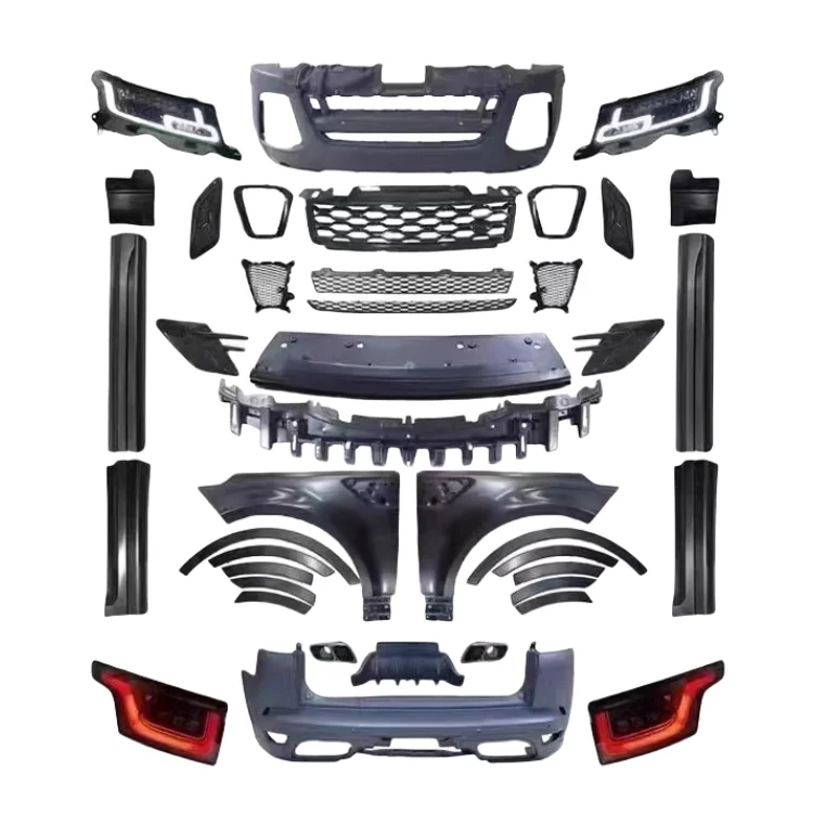 

Upgraded Body Kit for 2014-2017 Upgraded Body Kit Upgraded Body Kit, Car Front Bumper Lip LED Headlights, Tail Lights, Fenders