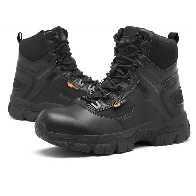 Outdoor Boots Men Combat Ankle Boots Waterproof Outdoor Hiking Shoes Desert Tactical Mens Boots Wear-resisting Training Boots