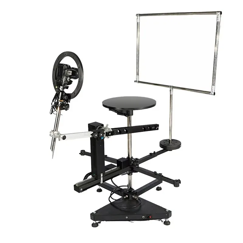 

New Arrival Four-Axis 60cm Photo Booth 360° 40cm Photography Turntable with Rotating Horizontal Vertical Platform for Cameras