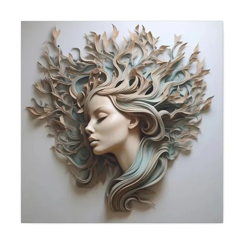 Custom Natural Marble Stone Carving Hand Carved Wall Art Sculpture Modern Design Character Statue Outdoor Home Decoration