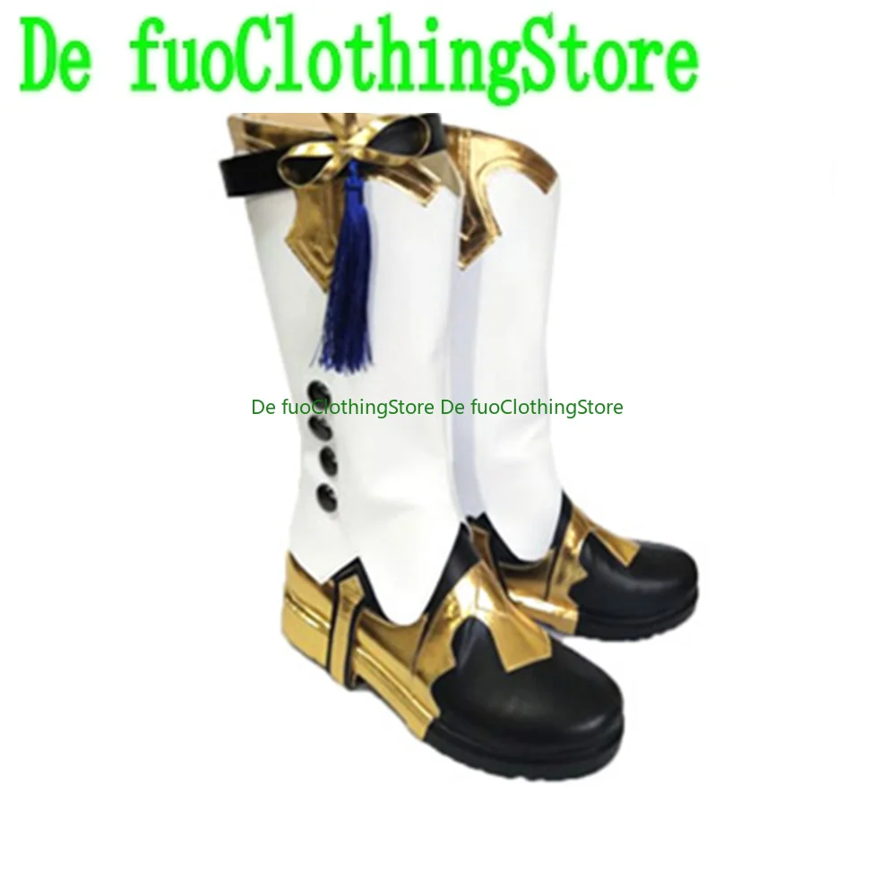 DefuoClothing Store Genshin Impact XingQiu, zapatos de Cosplay, botas, juego de Halloween, Navidad, accesorios de fiesta de personajes de Anime