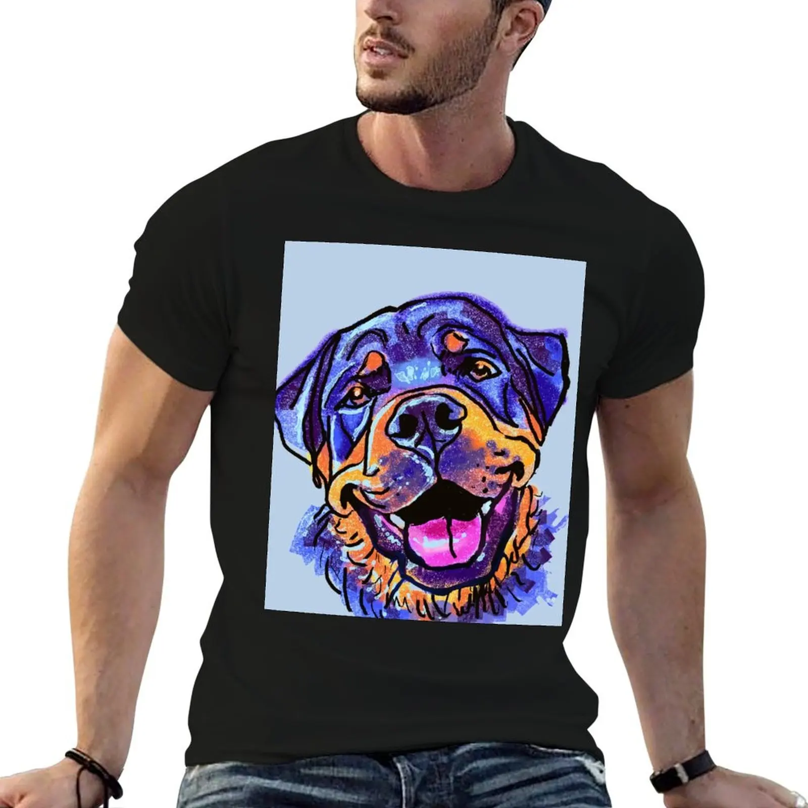 The Rottweiler Love of My Life T-Shirt sweat oversized t shirt shirts graphic tee cotton t shirt men
