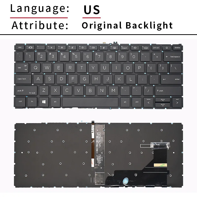 Replacement US/UK/RU/SP Backlit Laptop Keyboard For HP Elitebook 830 G7 G8 835 G8 735 G7 RU ES L85737-001 6037B0161601