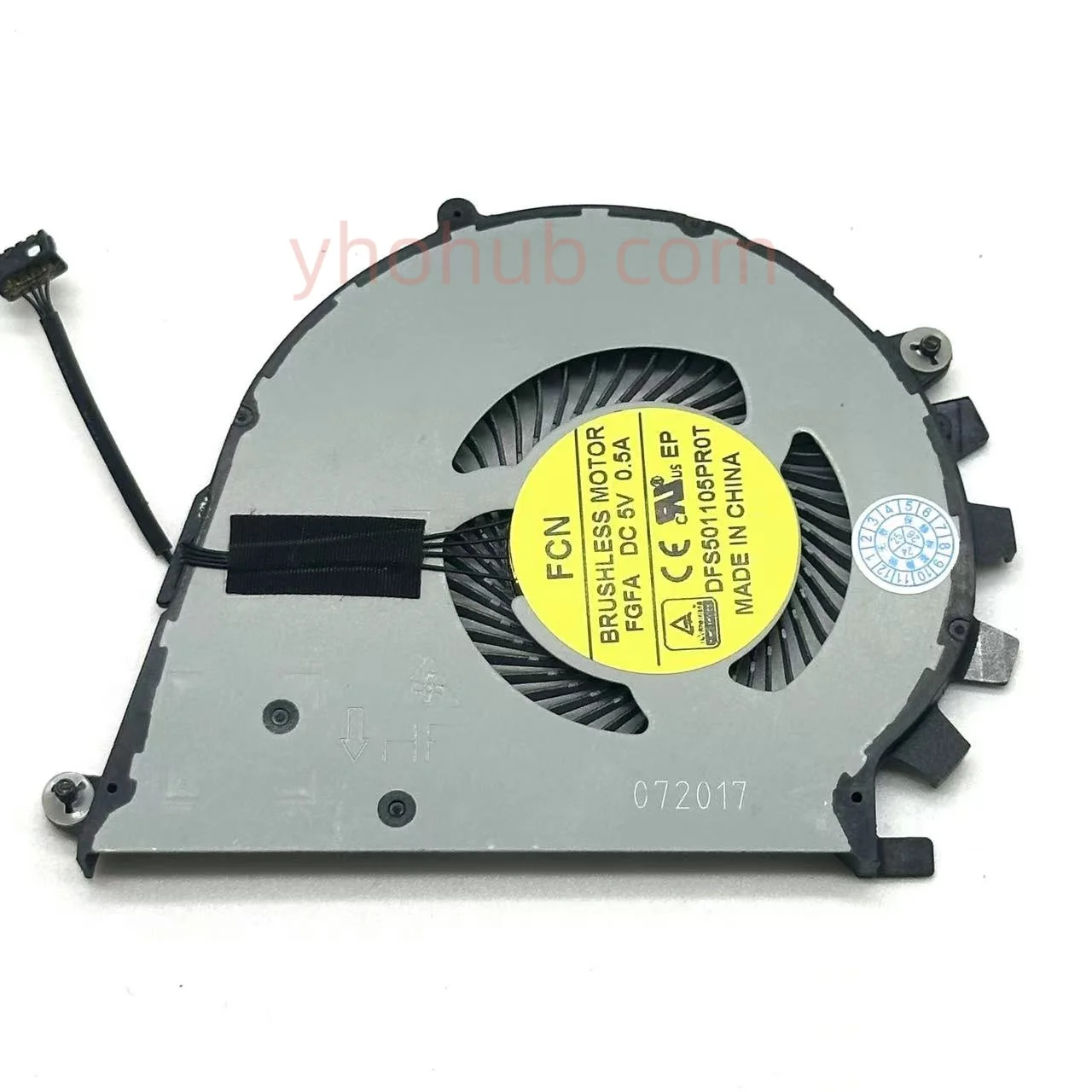 

ZBook Studio G3 G4 DFS501105PR0T FGFA DC 5V 0.5A 4-wire Server Cooling Fan