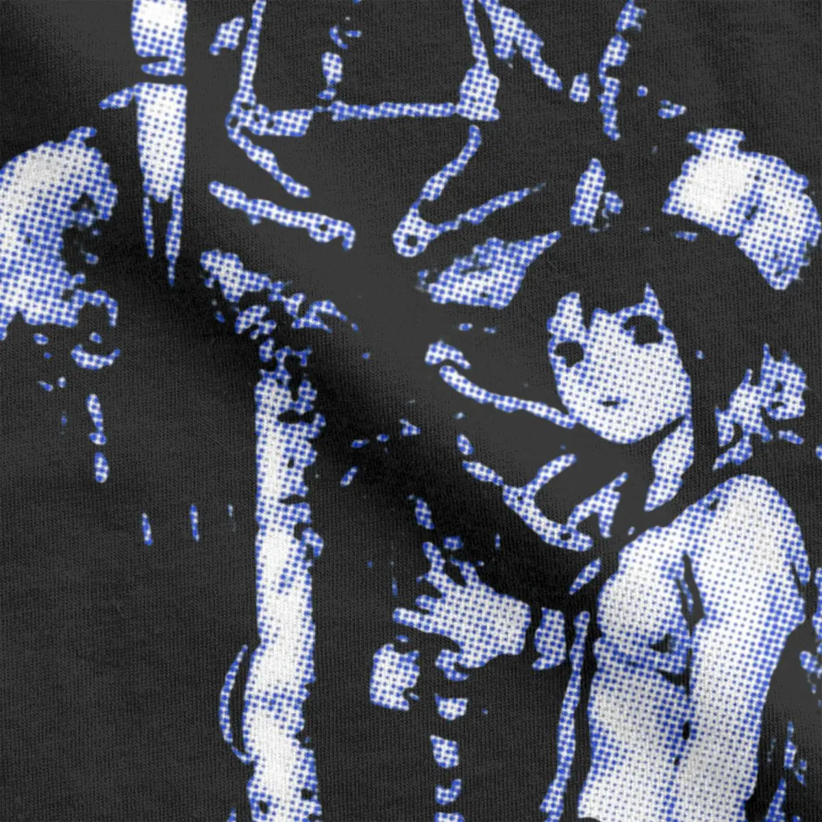 Men T-Shirts Serial Experiments Lain Amazing Cotton Tee Shirt Short Sleeve Manga Anime T Shirts Crewneck Tops Summer