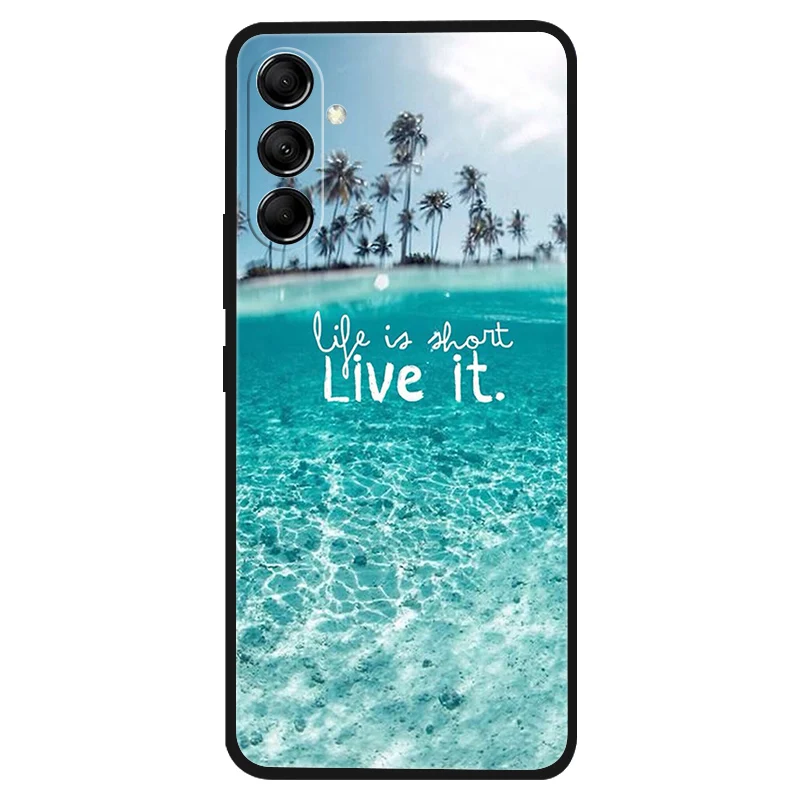For Samsung A25 / A15 Case Silicone Luxury Space Soft Bumper for Samsung Galaxy A15 4G 5G Phone Cover TPU Funda A 25 Fashion Bag