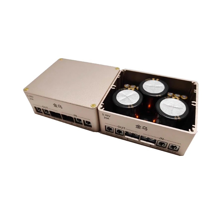 CNC Case 5V-48V 20A Suitable for Switching Power Supply NAS Sound Card DAC Heaphone Amplifier