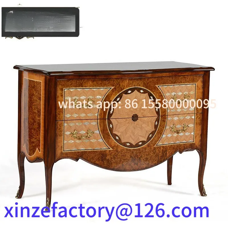 

Customizable Italian villa mansion Karma chest neoclassical light luxury solid wood