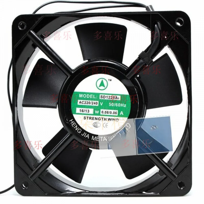 

ZMZM 1 шт. для SD1225A2 AC220-240 В 16/13 Вт 0,08/0,06 А 2-проводной охлаждающий вентилятор с осевым потоком шкафа