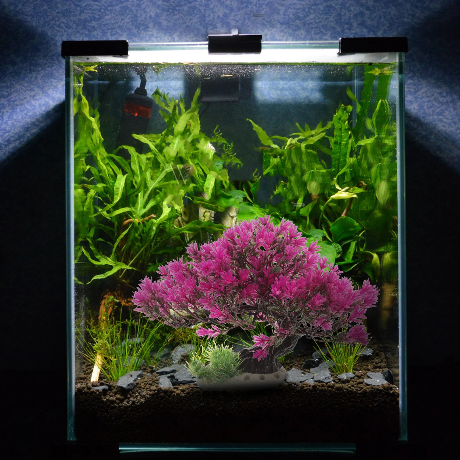 

Simulation Small Tree Aquatic Plant Fake Plastic Fish Tank Decoration Aquarium Landscape Aquarium Decor Fish Tank Plant