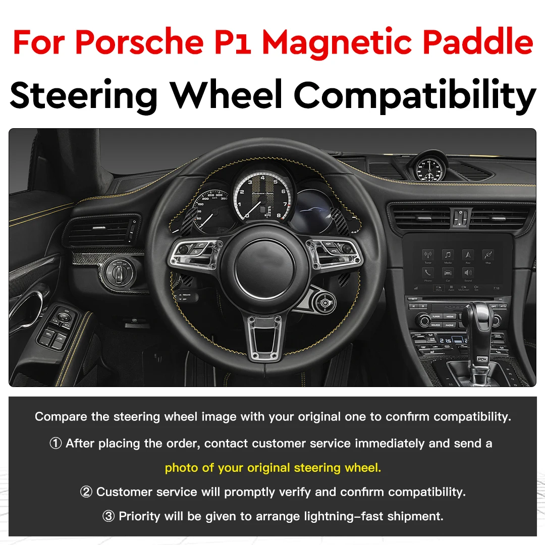 MC LED Magnetic Steering Wheel Paddle Shifter For Porsche 718 Cayman gt4 991 Panamera 971