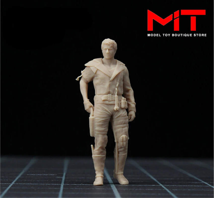 Figura en miniatura de Mad Crazy, figura de soldados masculinos y perros, modelo de Coches, Vehículos, juguetes, 1/64, 1/43