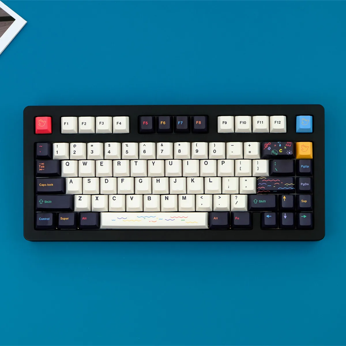 Painted Keycap Set PBT Cherry Profile Custom Original Handmade Artisan Sublimation Keycaps for Mechanical Keyboard Accessories