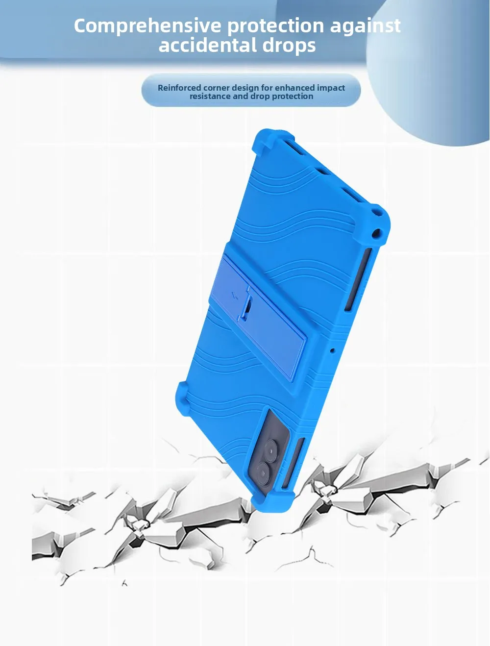 Für ZTE Nubia Pad SE 10,95 Zoll Tablet-Hülle, Silikon-Ganzkörper-Schutzhülle, Anti-Drop-Ständer, stoßfester Bumper – Detail 7