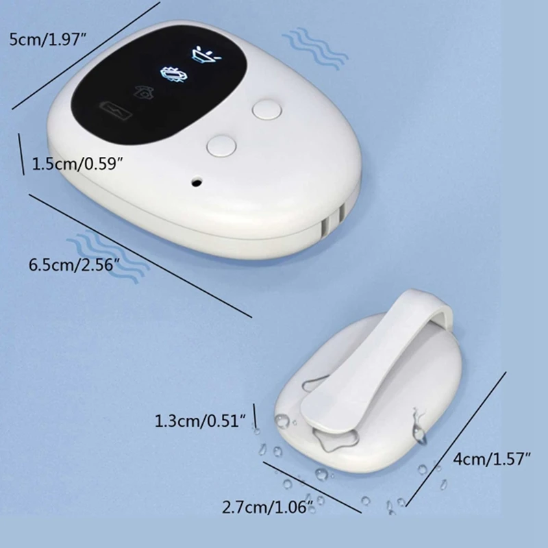Wireless Bedwetting Alarm Pee Alarm With Receiver Clip-On Transmitter Bedwetting Reminder Device Fit For Kids Potty