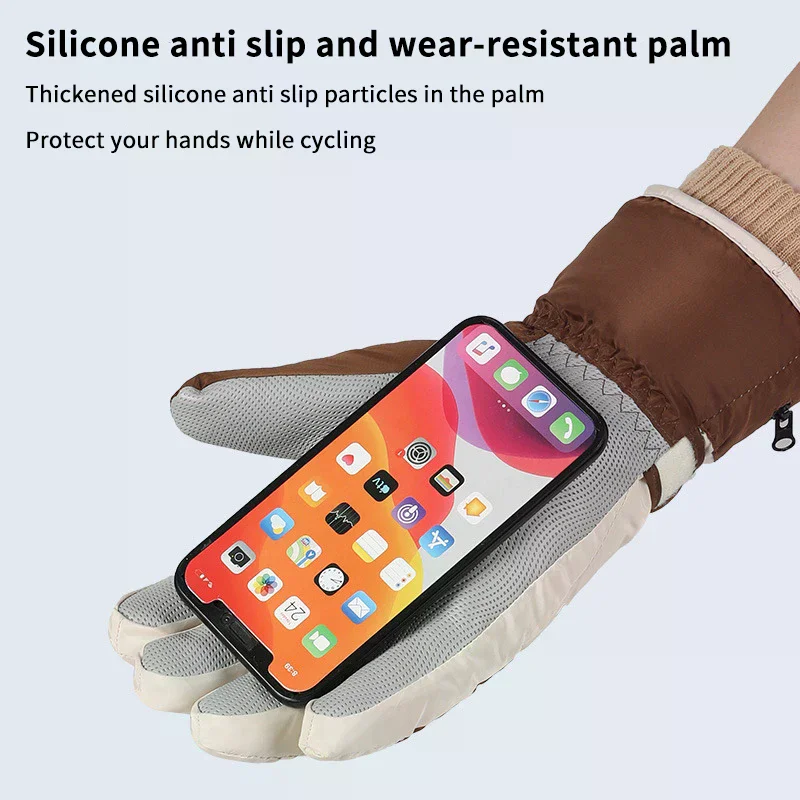 

Новые зимние лыжные нескользящие перчатки с сенсорным экраном, водонепроницаемые теплые аксессуары для сноуборда, унисекс, теплая в холодную погоду