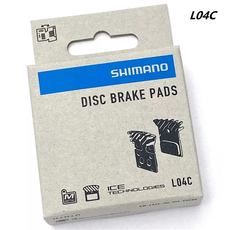 Shimano L04C Metal Disc Brake Pad w/Cooling Fin + Spring BR-R9170/R8070 BR9270