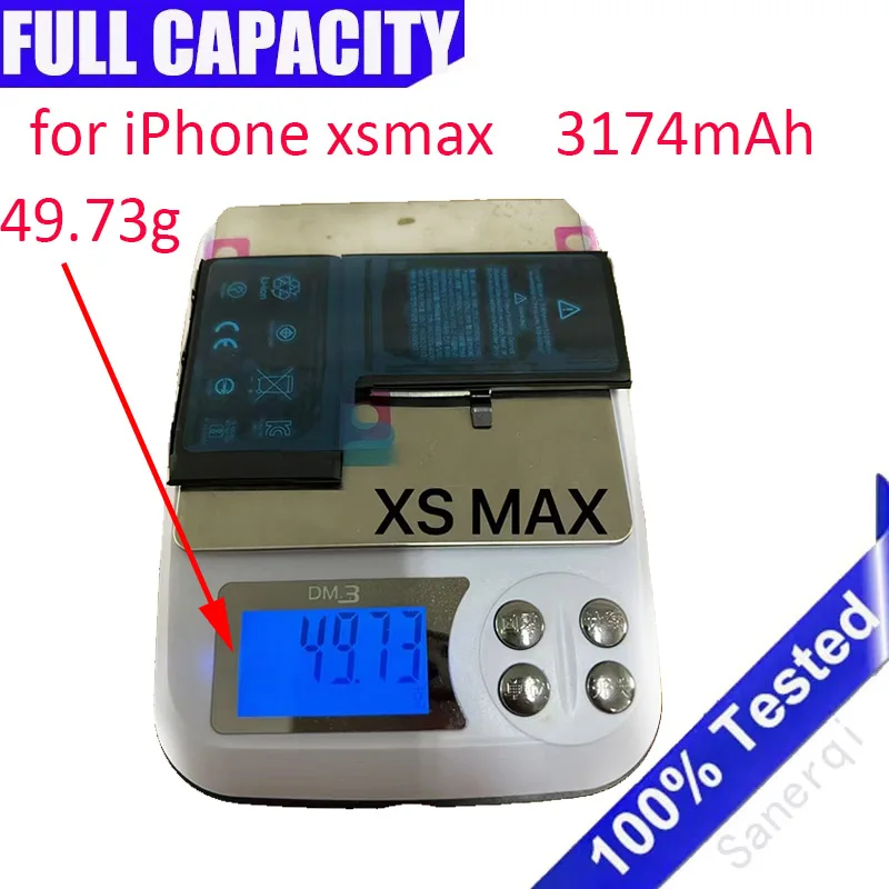 

Полный аккумулятор большой емкости для телефона IPhone XsMax, замена литиевой батареи