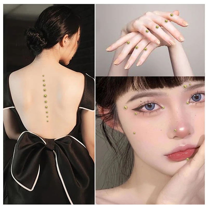 165 sztuk/arkusz twarz biżuteria dekoracyjna Rhinestone kryształ zabawki dla dzieci DIY diamentowe naklejki makijaż oczu samoprzylepne paznokcie