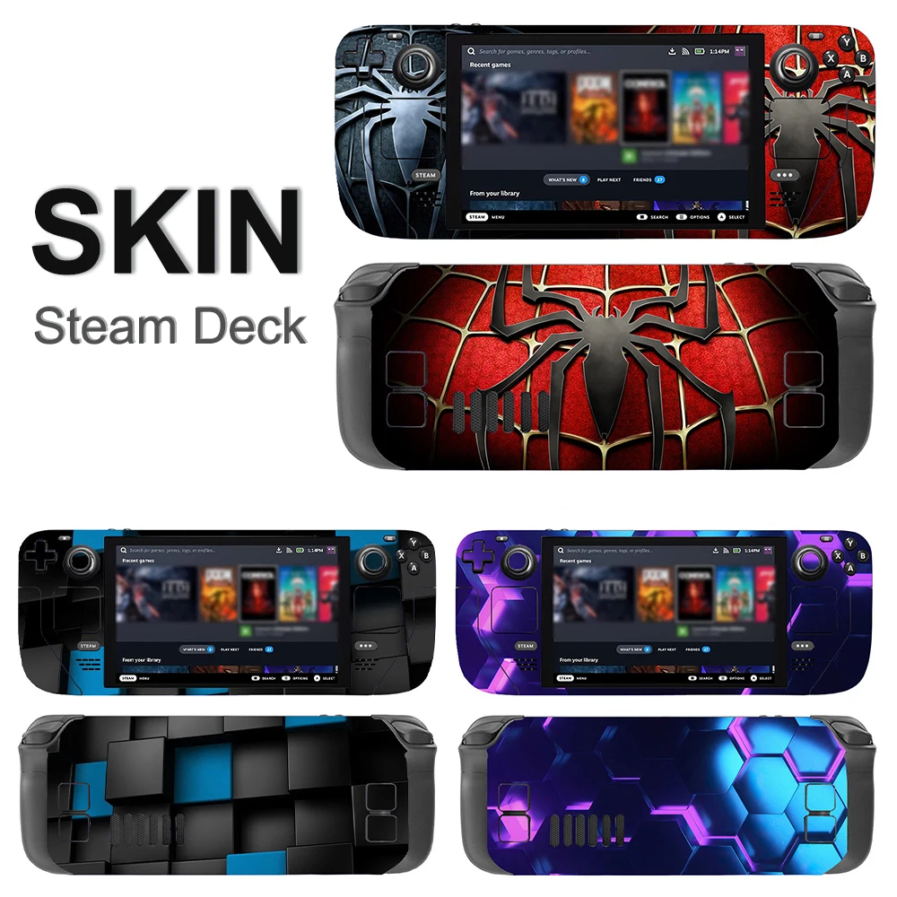 Vinyl Skin Sticker for Steam Deck Console Full Set Aesthetic Premium Decal Wrap Protective Cover For Valve SteamDeck Accessories