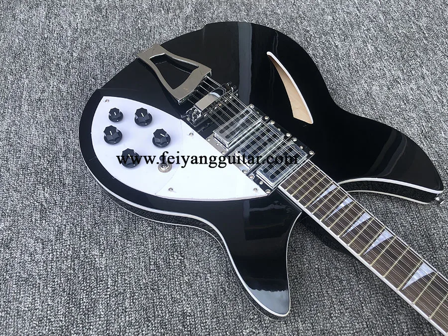 electric guitar，black color, 360 12strings，high quality guitar，3-Piece Pickup，Rosewood Fingerboard，free shipping