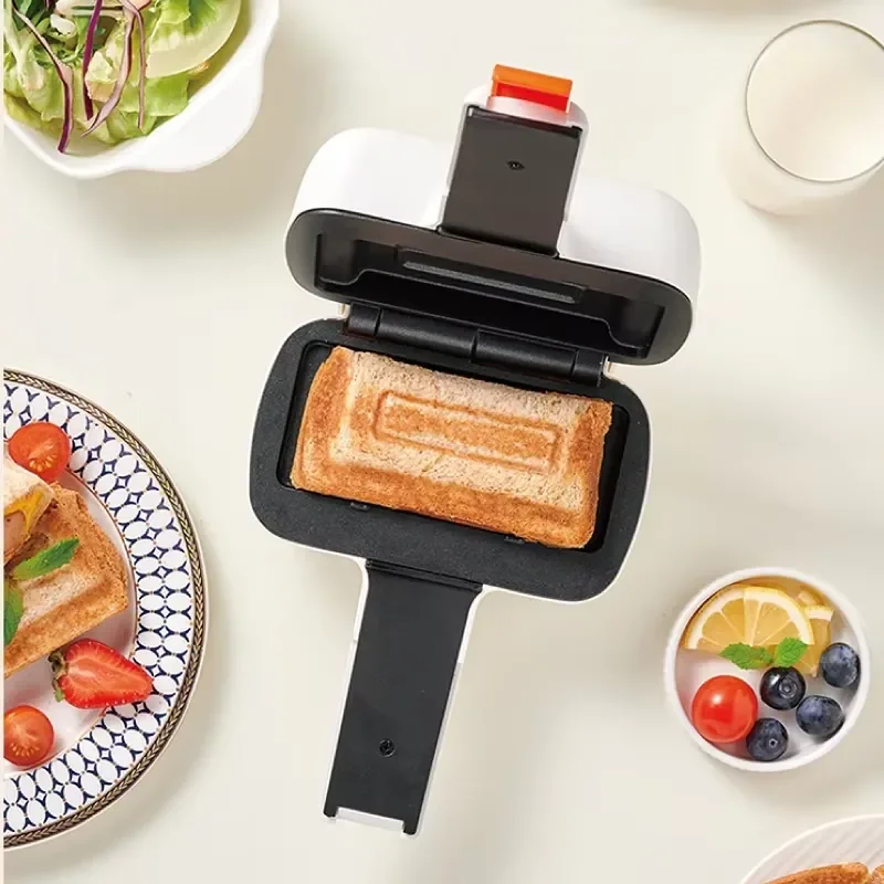 500W Sandwich Machine Home Mini Panini Light Food Breakfast Machine Non-Stick Double-sided Heating Toaster Waffle Maker 220V