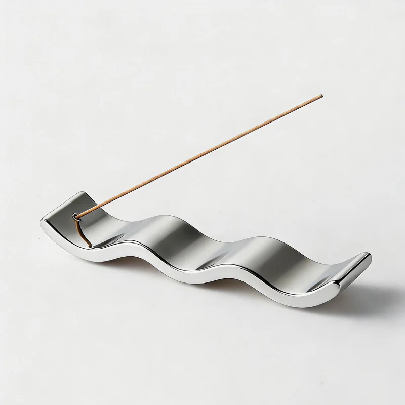 Incense Holder, Incense Stick Holder Japanese Style Alloy Censer for Spa, Meditation Room, Yoga, Office, Home Decor