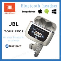 Original JBL Tour PRO 2 True Wireless Bluetooth Earphones Stereo Earbuds sports Headphones with Smart LCD Screen HK version
