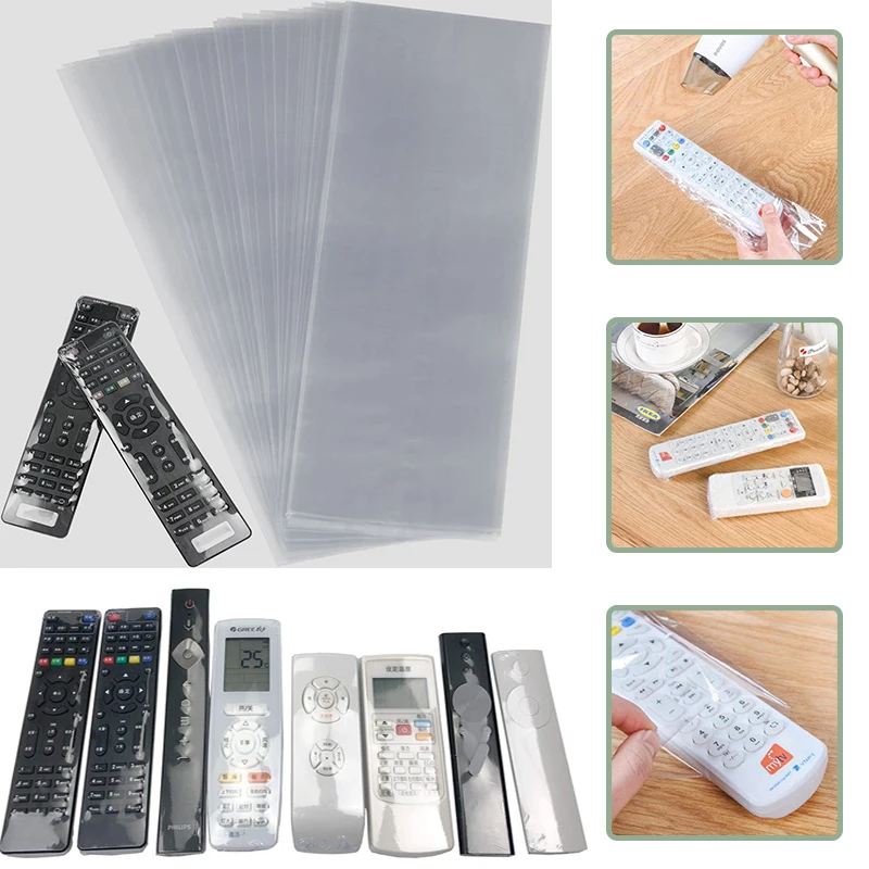 Pvc Remote Control Protective Cover Remote Control Dust Collection Plastic Film Hair Dryer Heat Shrinkable Film Packaging