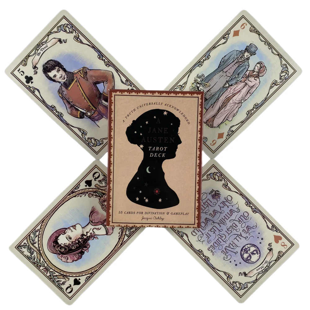 A Jane Austen Tarot Cards A 53 Deck Oracle English Visions Divination Edition Borad Playing Games