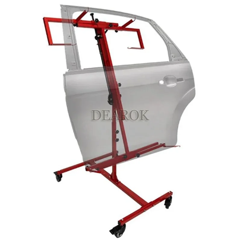 Soporte de Panel de pintura en aerosol para herramientas de culturismo, multifuncional, ajustable, 4 ruedas, piezas de coche giratorias, soportes de pintura para reparación