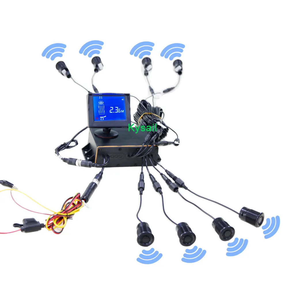 Auto Park Sensor 26mm Buzzer Distancia Sensor Rear View Reversing 8 Radar Assistant Front And Rear Sensor Car Parking