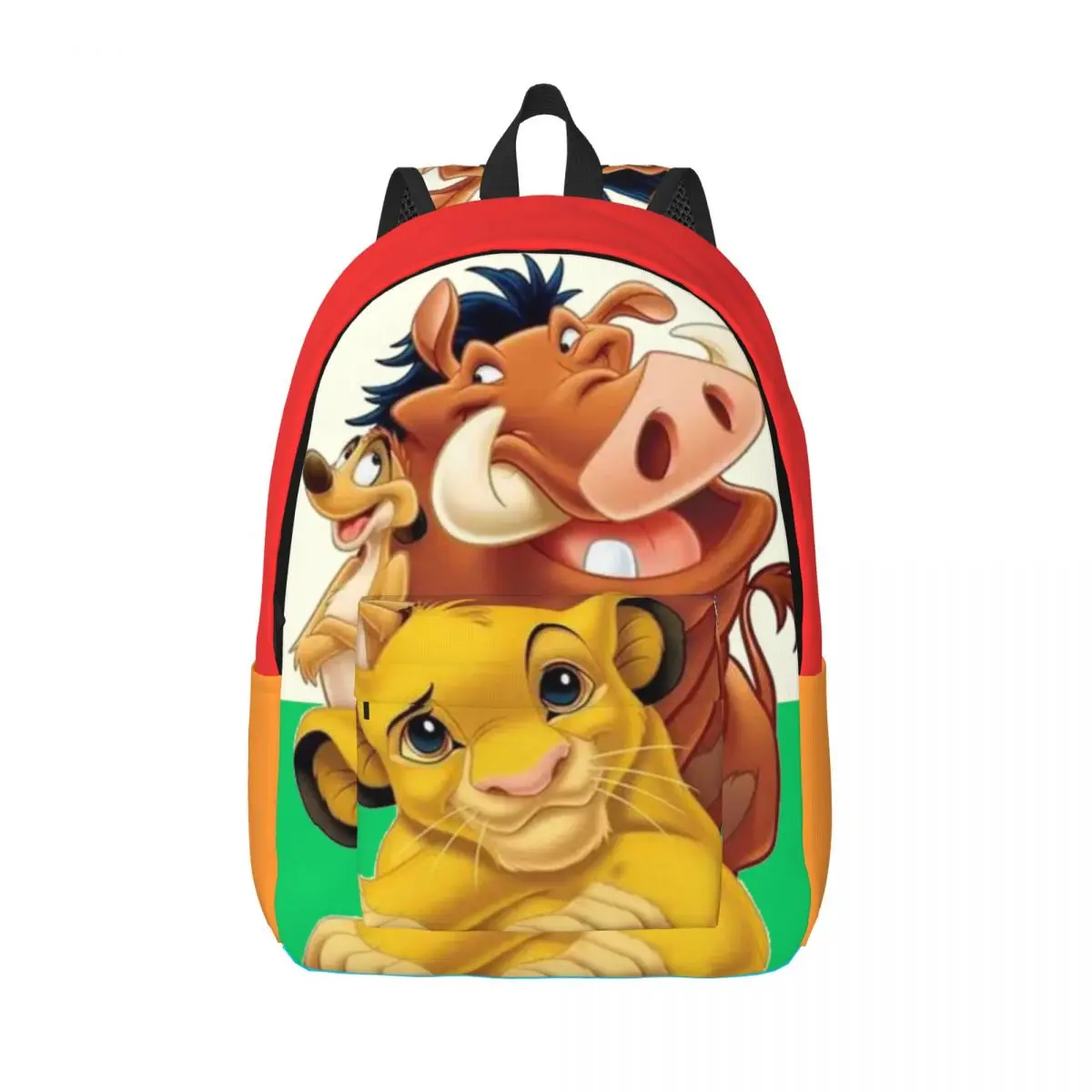 Bolsa lavável para menino e menina, bolsa de leão KingKong, campus Simba Timão e Pumba Classic retro, super qualidade, presente de volta à escola