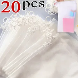 Portable Zip Storage Bag Document Charging Line Sturdy Transparent Matte Zipper Pouch Travel Convenient Frosted Cosmetic Bags