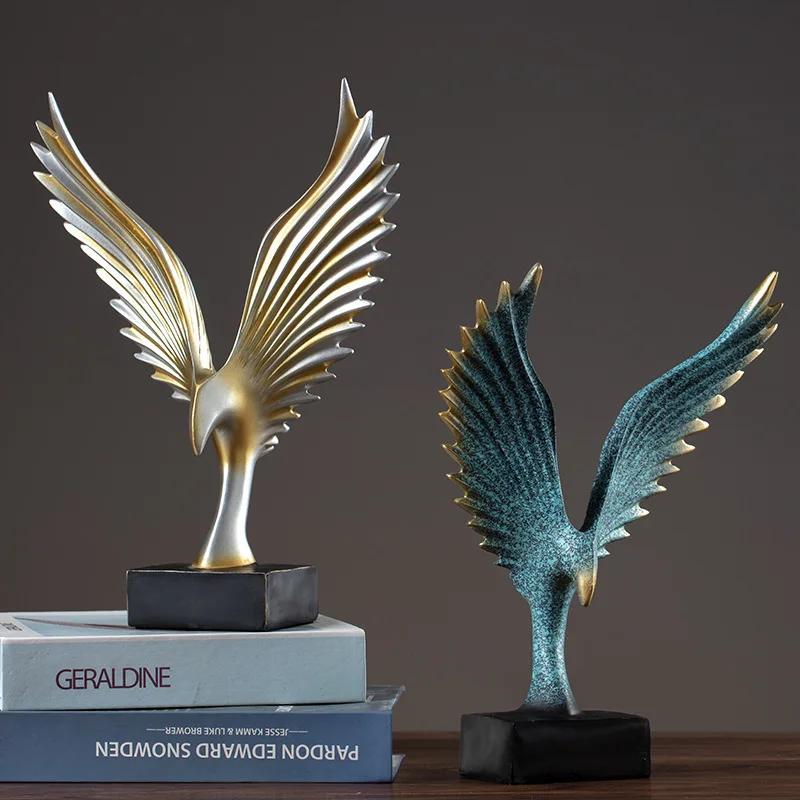 Living room entrance desk, eagle spreading its wings, TV cabinet, home wine cabinet