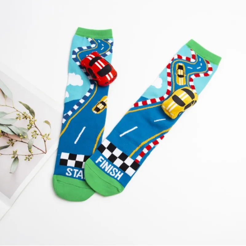 Wholesale of Socks 3D Printed Cartoon Knee High Socks Popular Intermet Celebrity Sock