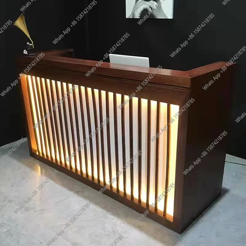 

YX Длинные современные стойки регистрации Магазин Красота-бар Роскошный отель Ресторан Стойки регистрации Исполнительный Mostrador Коммерческая мебель