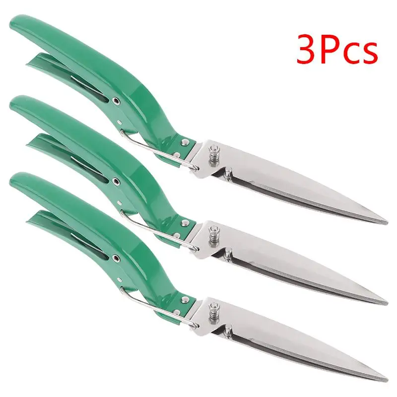 1/2/3Pcs Lawn Courtyard Steel Gardening Scissor Hedge Shear Hand Clipper Flower Grass Pruning Shear Fence Shear Easy To Trim