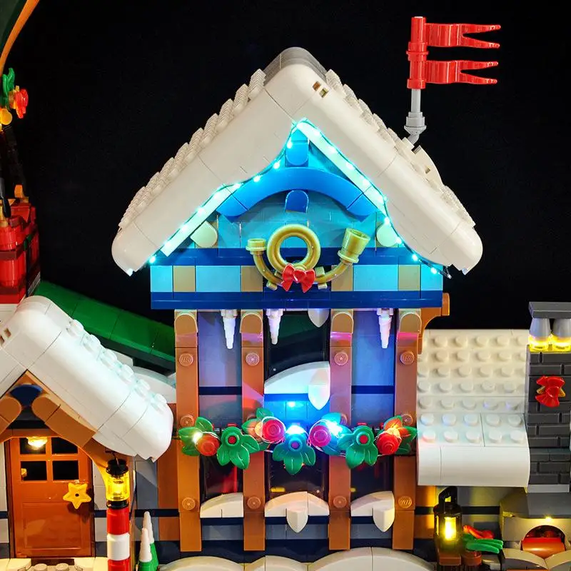 Kit de iluminação LED LYBMTWF compatível com Lego 10339 Santas Post Office Building Model (NÃO inclui os tijolos modelo)