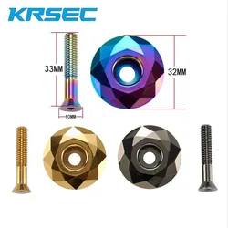 Krsec Mtb Stem Cap Bike Steering Box Cover Top Titanium Ultralight Bicycle Power Headset Cap Handlebar Table Topcap