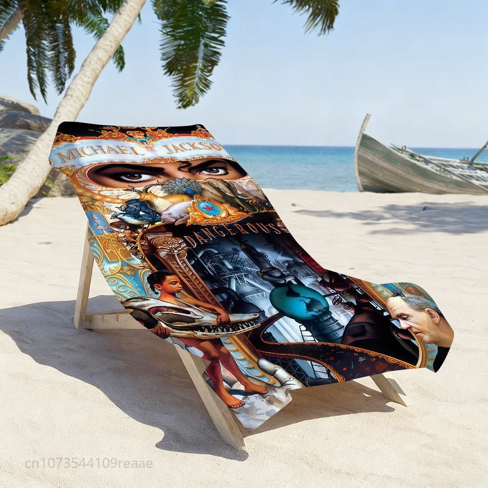 Hot Michael Jackson Tribute Sandproof Quick Dry Large Beach Towel Sports Travel