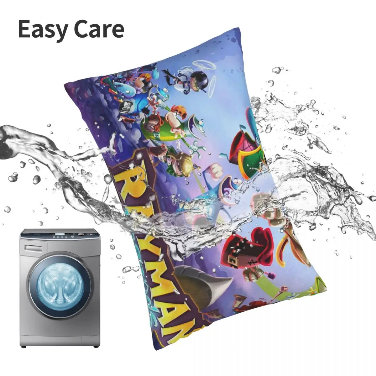 ألعاب الكرتون Rayman Legends مستطيل المخدة غطاء الوسادة ديكور غرفة نوم السرير المنزل الراحة رمي وسادة #6