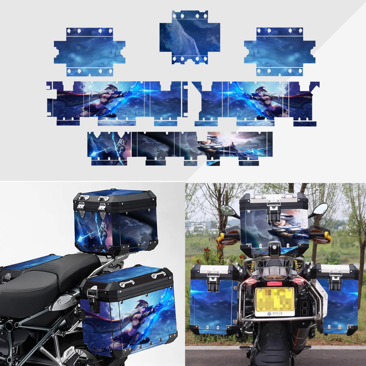 

Motorcycle Aluminum Box Sticker Case for BMW Panniers 40 GS R1250GS R1200GS R1200 R1250 GS Adventure LC ADV 2014-2023