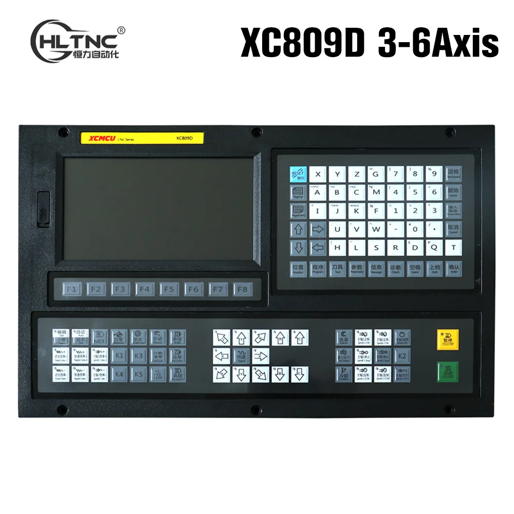 HLTNC XC809D 3 to 6 Axis Controller Multifunctional Offline CNC Control System Support FANUC G code For Drilling Milling Boring