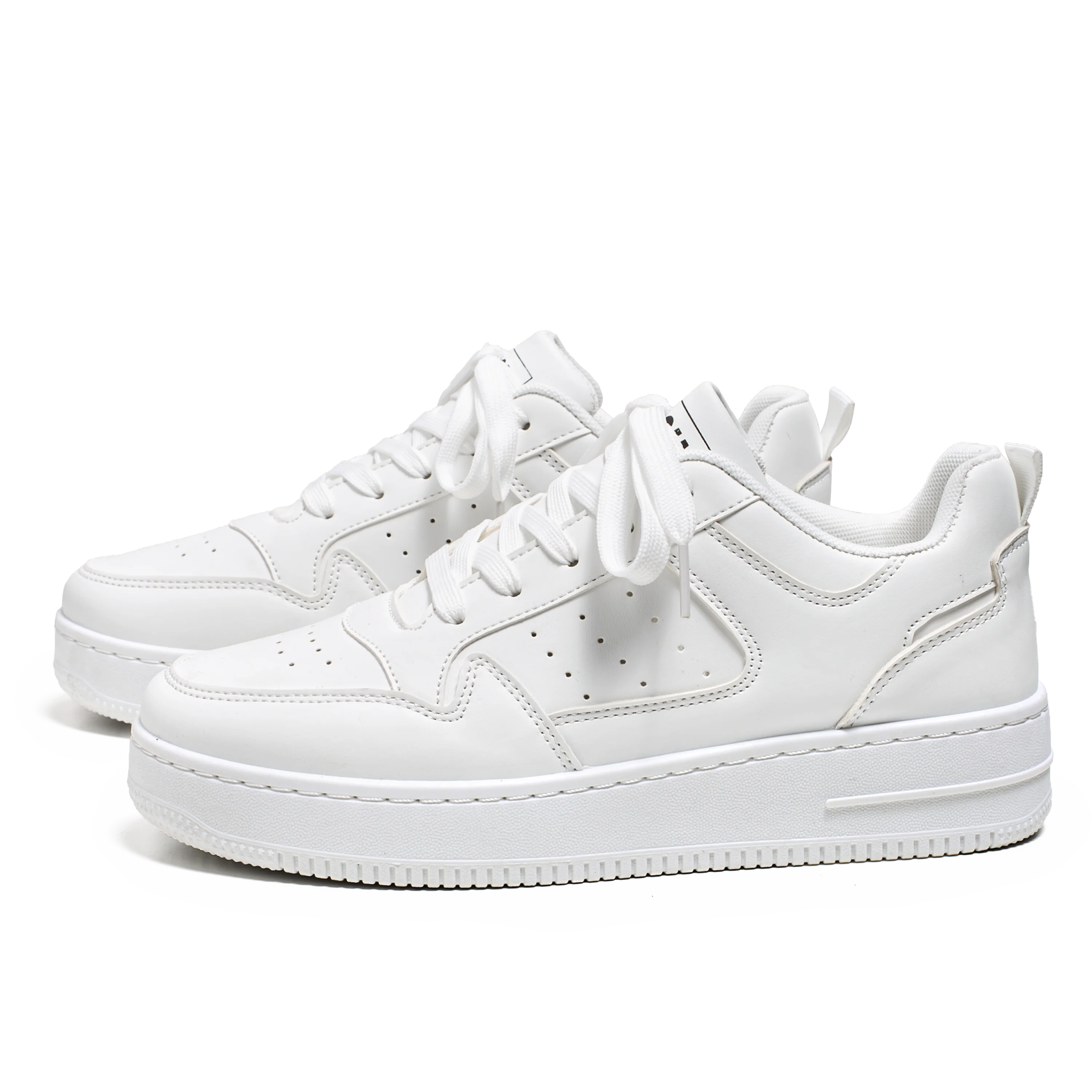 Frühlings- und Sommerschuhe für Herren, Neue Atmungsaktive Sneaker, Trendige und Vielseitige Herrenschuhe mit Dicker Sohle in Weiß, Sport- und Freizeitschuhe