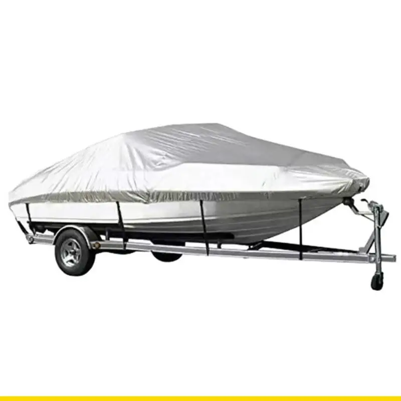 SZCH UV Resistant V Form Boat Cover 210D Polyester Fabric For 11 13FT Yachts