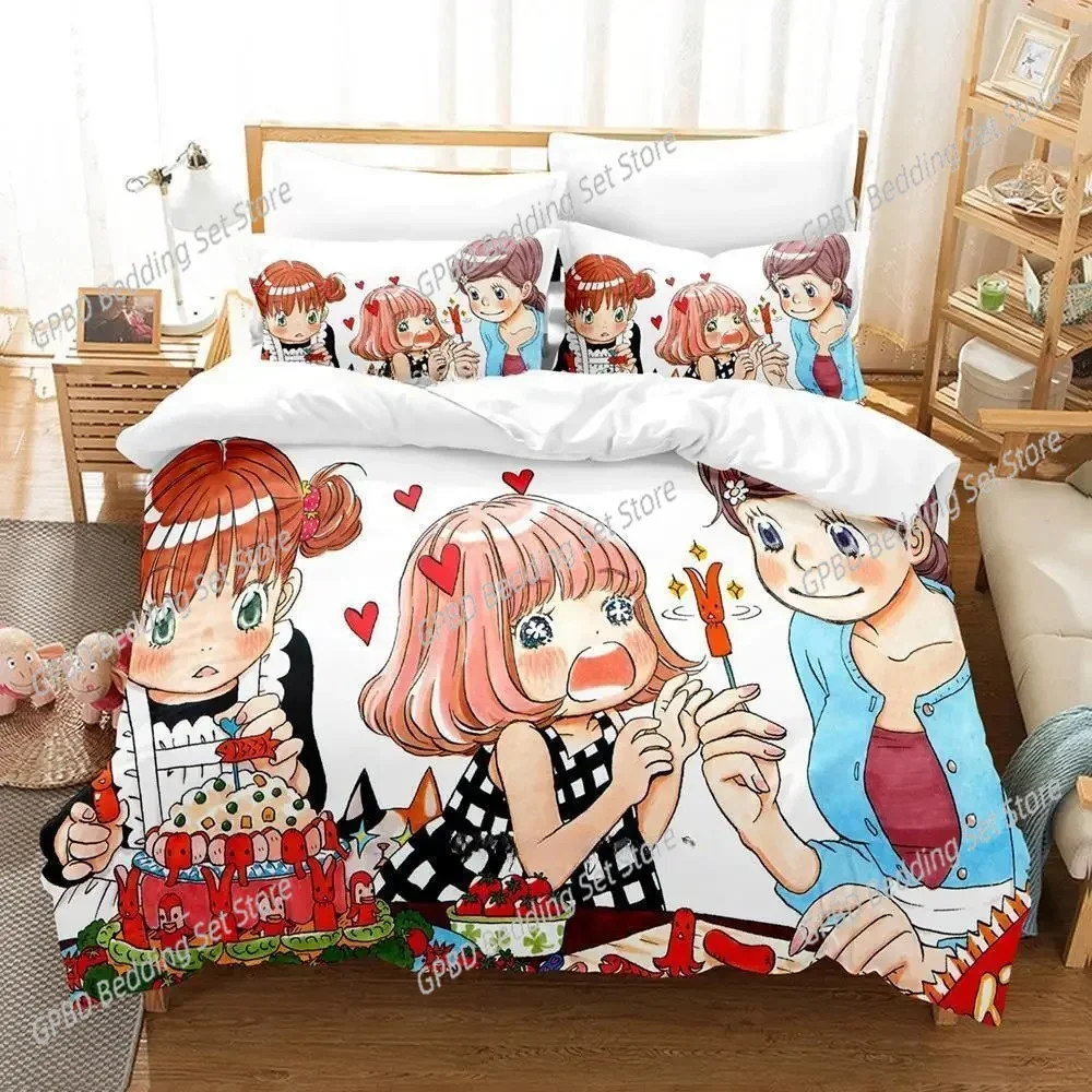 Cartoon March Comes In like a Lion 3D Bedding Set Duvet Cover Pillowcases Single Twin Full Queen King Home Decor Quilt Boys Gift