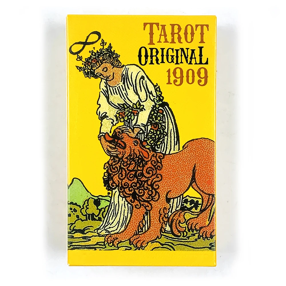 Tarot Original 1909 Vintage Tarot Deck 78 Cards English Version Meditation Divination Tarot Cards with Guidebook for Beginners