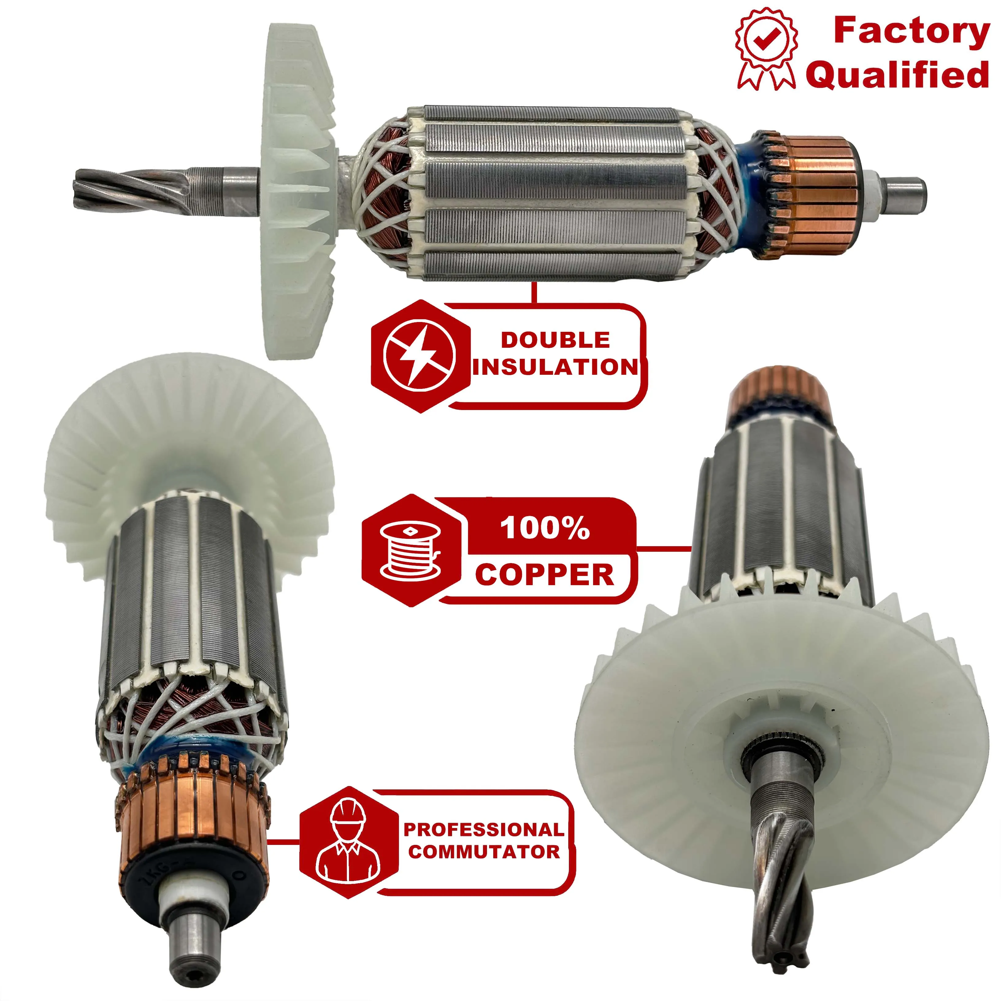 AC220V-240V Armature Rotor Anchor Stator Replacement for MAKITA Rotary Hammer HR2450